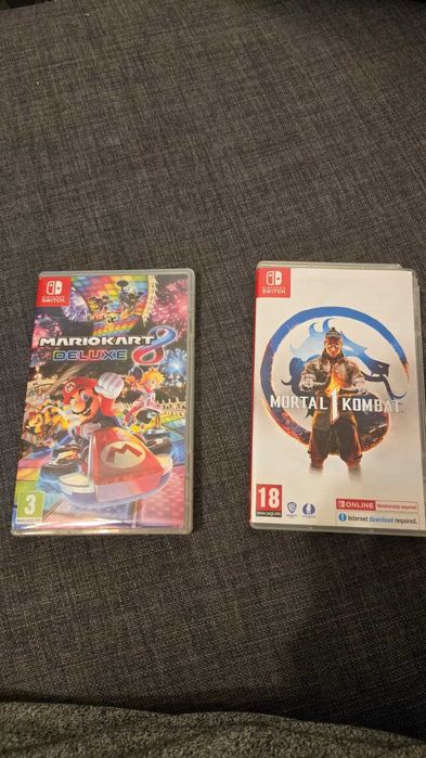 Mario Kart 8 Deluxe, Mortal Kombat 1 Nintendo Switch