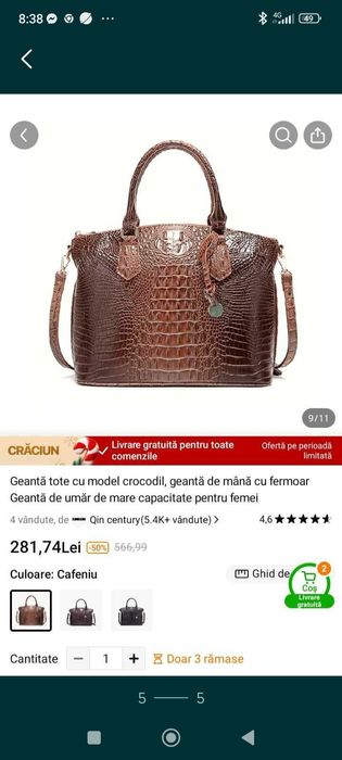Poșetă eleganta piele