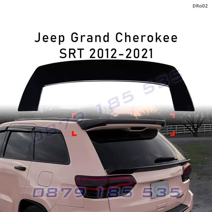 Заден спойлер крило за покрив за Jeep Grand Cherokee SRT 2012–2021 гланц черен DRO02 джип гранд чироки тунинг добавка багажник tuning zaden spoiler