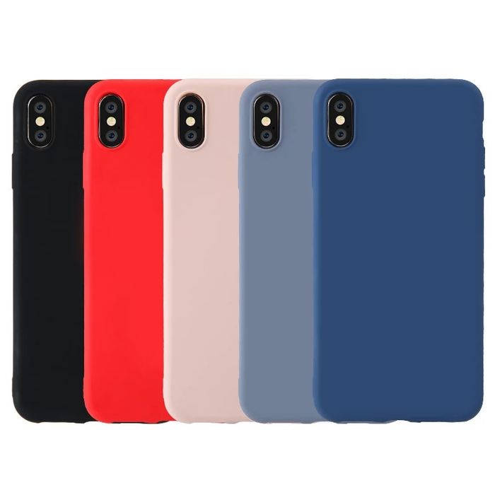 Husa silicon antisoc cu microfibra compatibil Iphone X ; Xs Max ; Xr