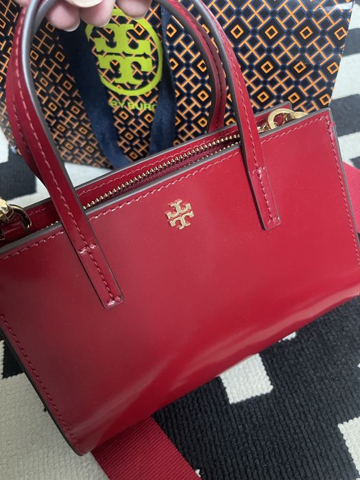 Дамска малка чанта Tory Burch Blake Mini Tote Lipstick Red 164018