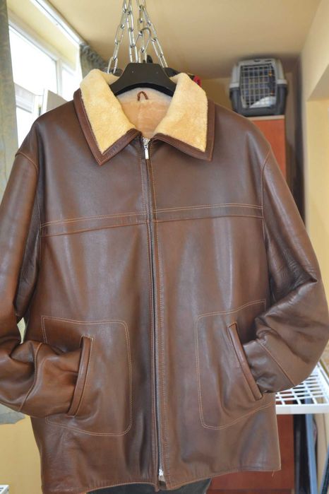 Geaca piele naturală barbati XL