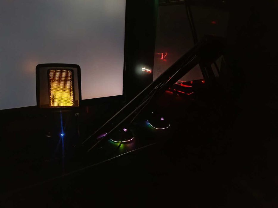 USB RGB микрофон для стрима и записи | кронштейн в комплекте