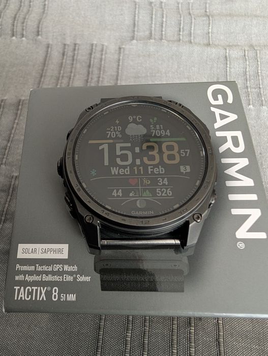 Garmin Tactix 8 Solar Sapphire Titanium 51 mm Ballistics Elite