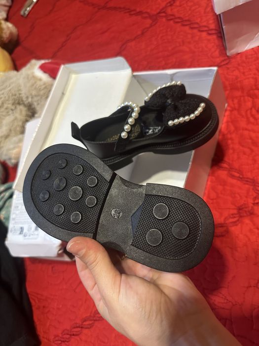 Papuci Fetite Roz, Negri si Albi Marimea 26