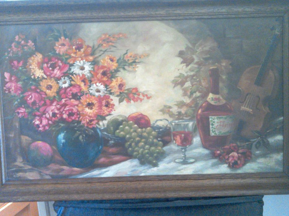 Tablou Vechi pictura flamanda - semnat - ulei/placaj 90x54cm