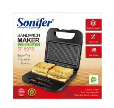 Сэндвичница SF-6078/Sonifer SF-6078 sendvich pishirgich  to22