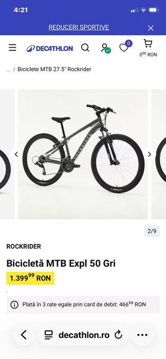 Bicicleta Rockrider