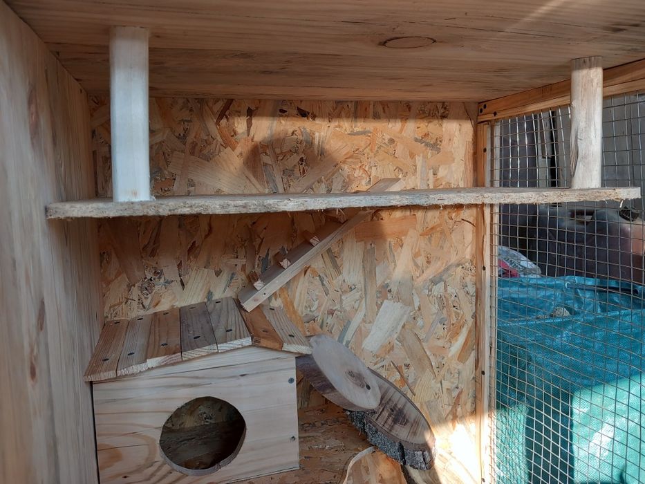 Дървена клетка / къщичка за чинчила , катерица или други животни