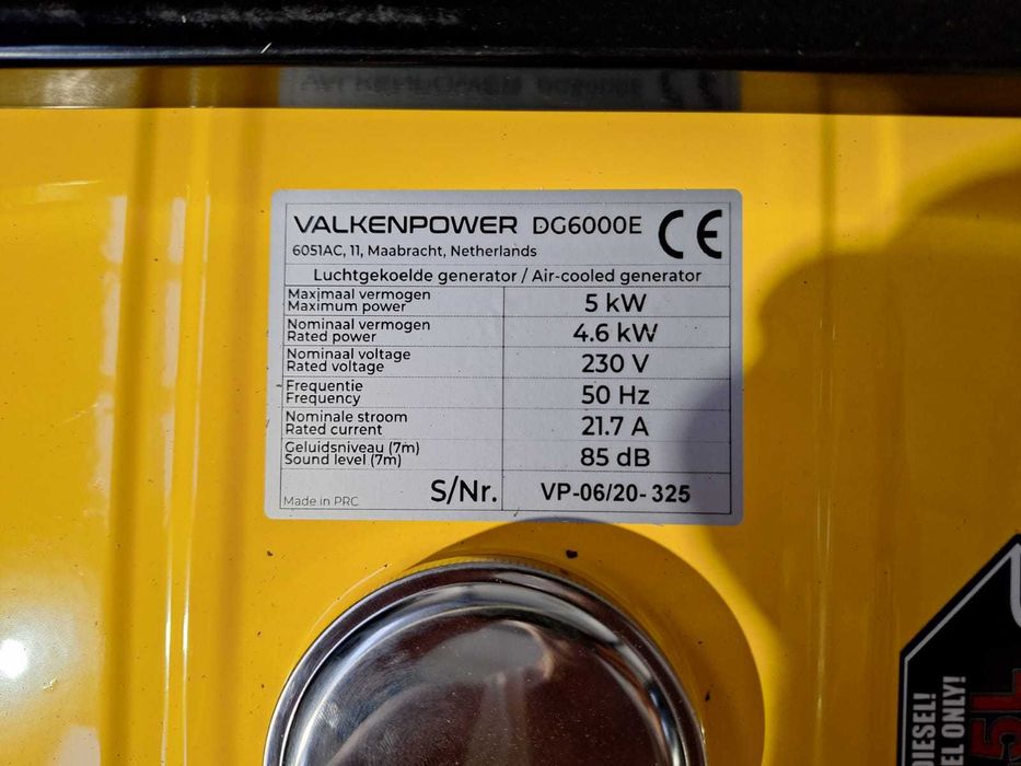 Generator de curent diesel 230V 6kVA