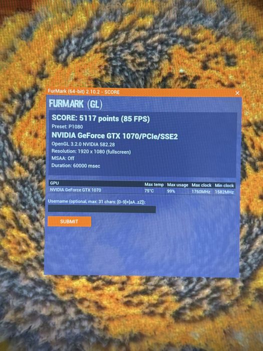 Placa video gaming gtx 1070 8gb msi