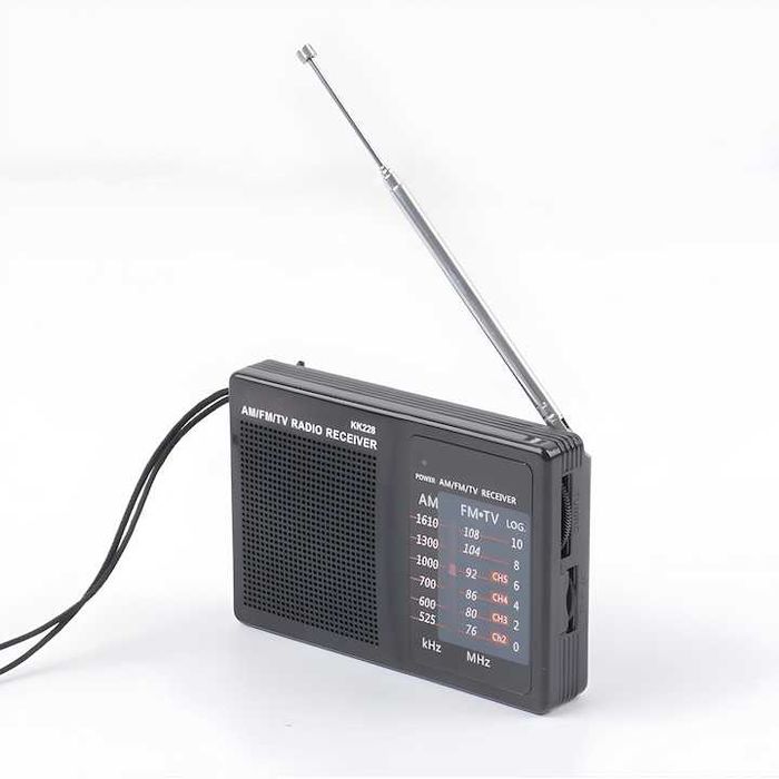 Radio portabil mufa casti AUX Jack 3.5mm,antena telescopica, FM/AM,nou