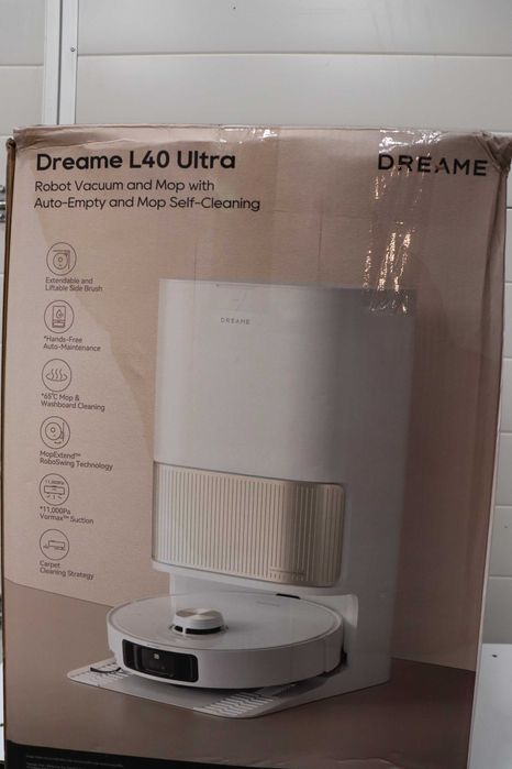 Прахосмукачка робот DREAME L40 Ultra, 11 000Pa, гореща вода 65°C, Mop