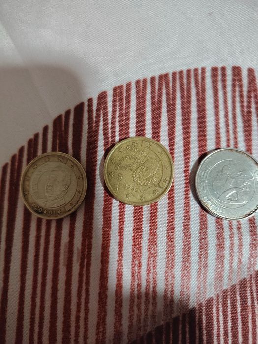 Monede vechi euro și lei