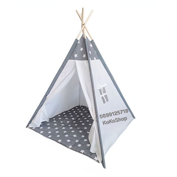 Детска палатка типи-120x120x150 см./Детска индианска палатка/къщичка