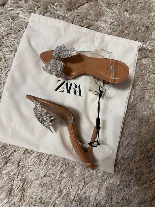 Сандали на висок ток, ZARA, чисто нови, 37 номер