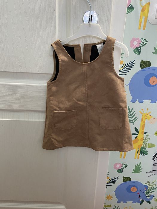 Rochie copii, piele intoarsa