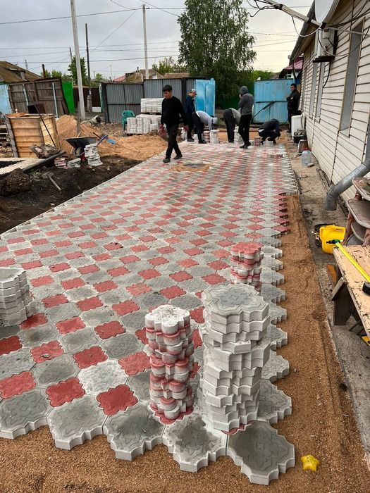 Укладка брусчатки и асфальта