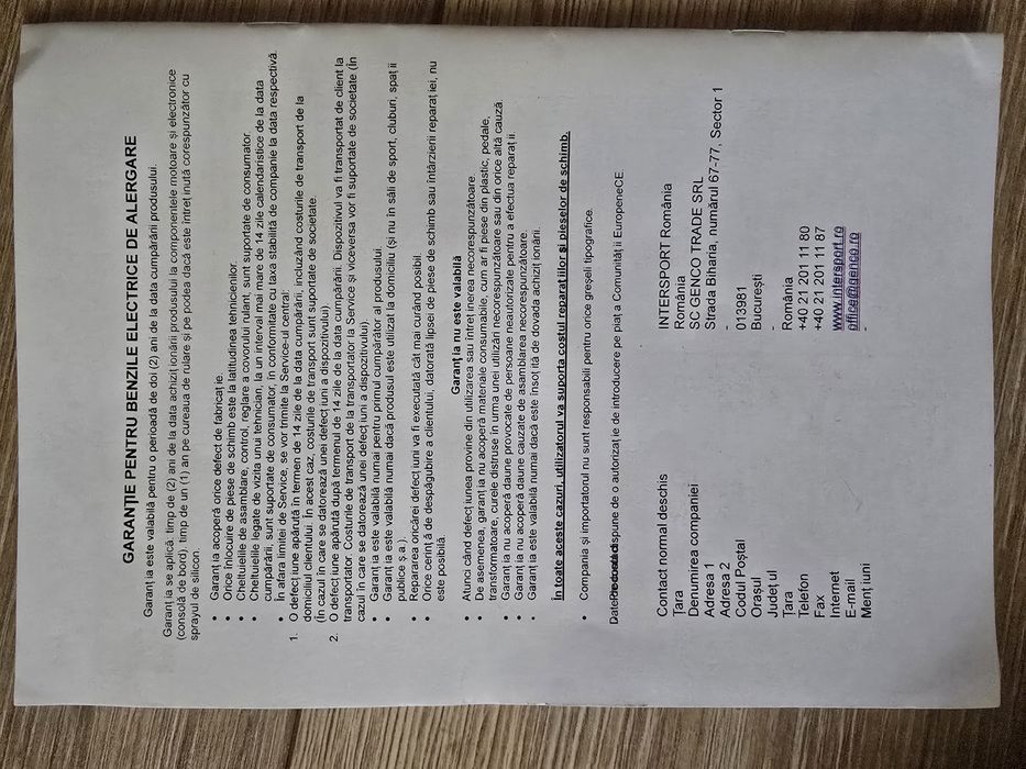 Vând Banda de Alergat PR 1.9