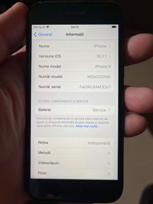 Apple IPhone 8 , Space Gray, 64 Gb - Utilizat