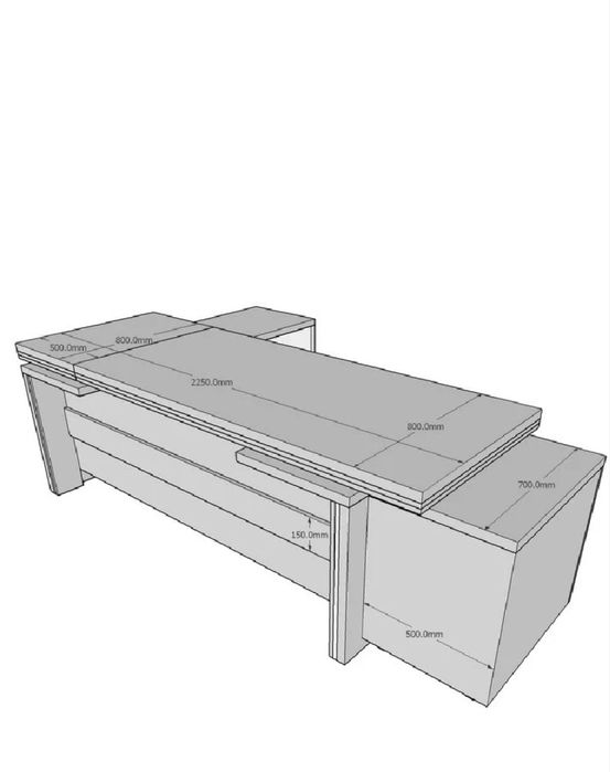 Birou manager Expert este o piesa de mobilier de birou, in forma de L
