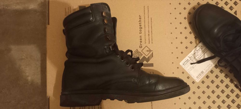 Bocanci militari negri piele MApN Adina SRL, mărimea 42