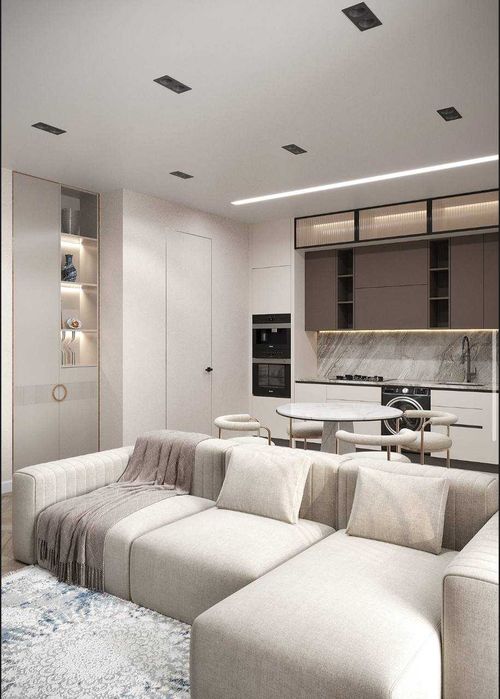 Студия 53 м² с ремонтом и мебелью в элитном Akay City, Дархан