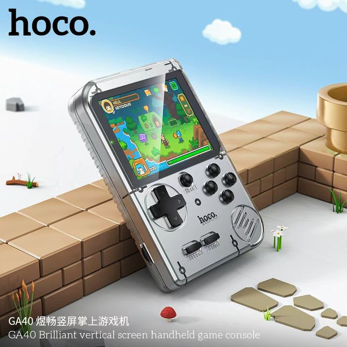 Hoco GA40 — Портативная ретро консоль 400 игр, цветной экран