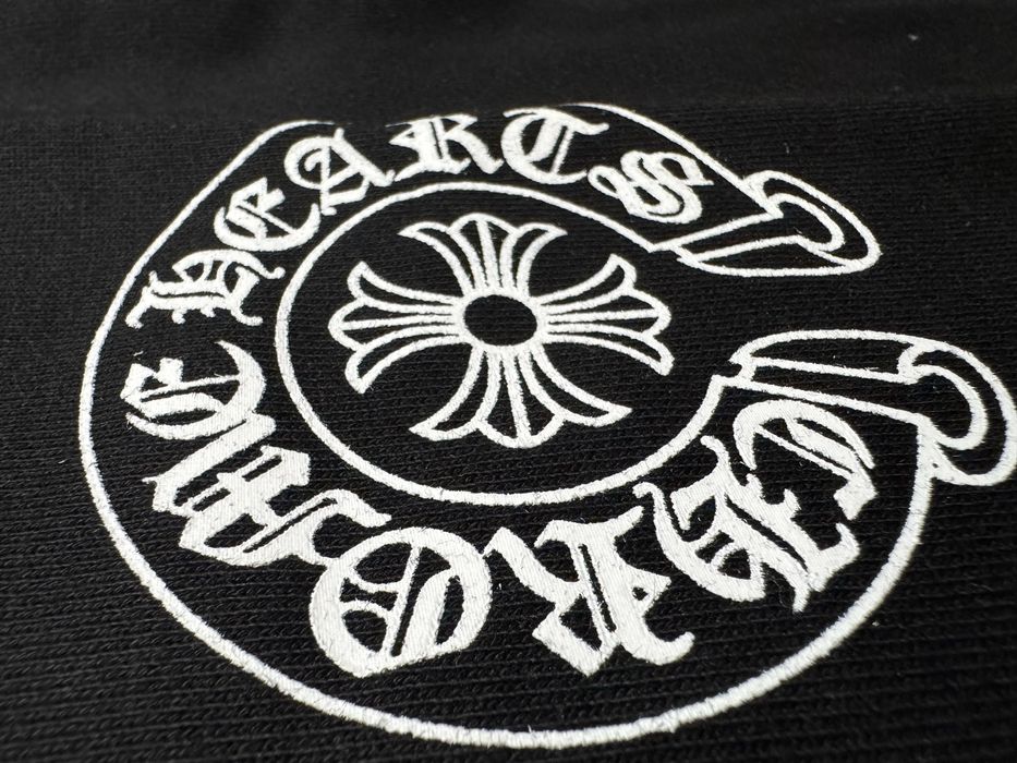 Chrome Hearts Horseshoe Floral Cross Sleeve Zip Up Hoodie