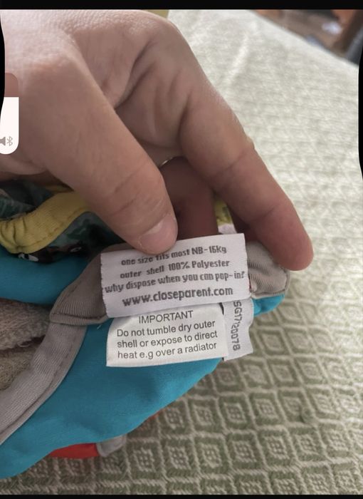 Scutece reutilizabile lavabile Pop-in cu inserții , preloved