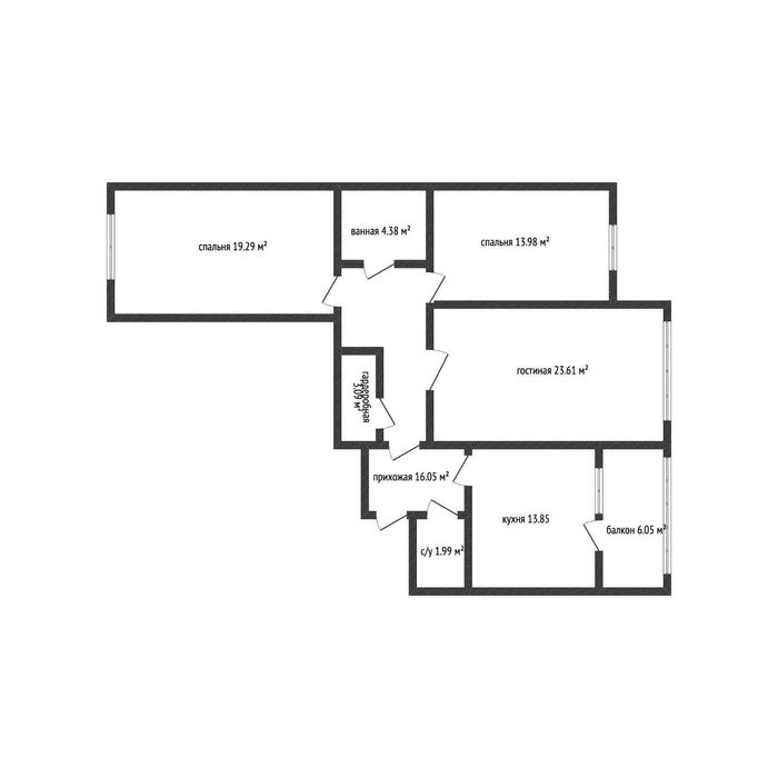 Продажа 3-комнатной квартиры