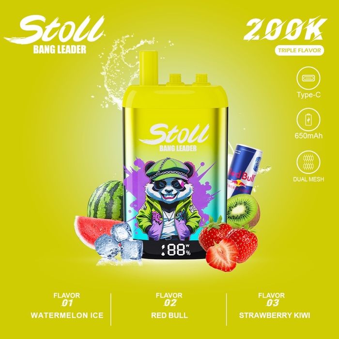 Vape 200000 fumuri 200k cu 3 arome Redbull