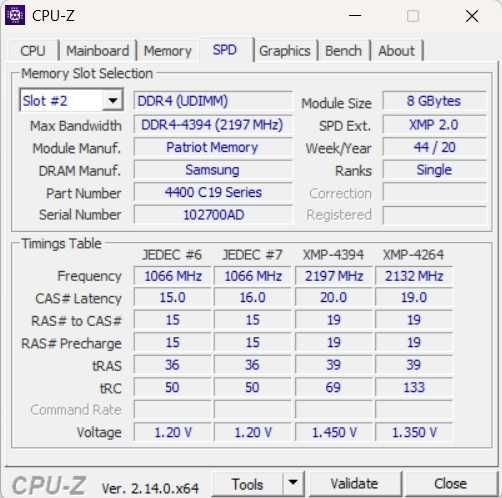 памет RAM Patriot Viper Steel DDR4 16GB (2x 8GB) 4400MHz Gaming Memory