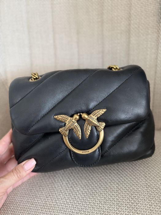 Pinko love mini puff естествена кожа