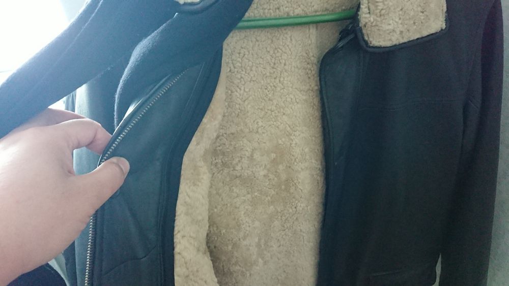 Дубленка кожанная цигейка