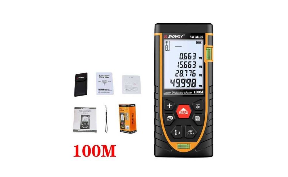 Telemetru laser profesional 100 m