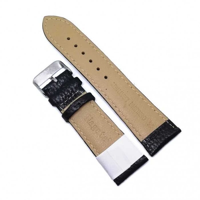 Curea de ceas Piele Naturala Neagra 18mm 20mm 22mm 24mm