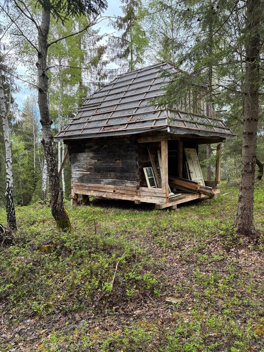 Casuță, cabana din barne lemn 500 cm x 370 cm