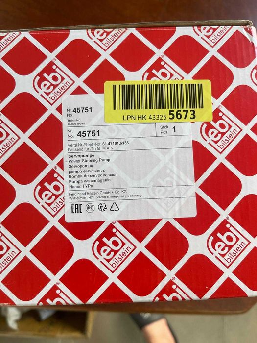 Pompă servo febi bilstein 45751