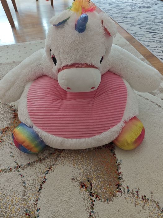 Плюшен фотьойл за деца Еднорог, Детско плюшено столче