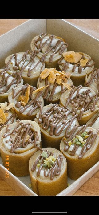 Choco rolls (роллы из блинов)