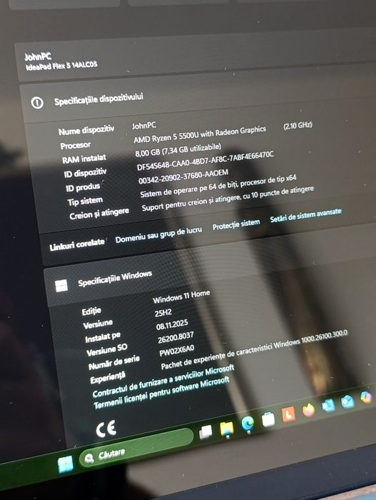 Laptop ultraportabil touch Lenovo IdeaPad Flex 5 14ALC05 2 in 1