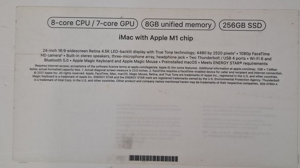 * Apple iMac blue 24inch с чипом М1 в идеальном состоянии!