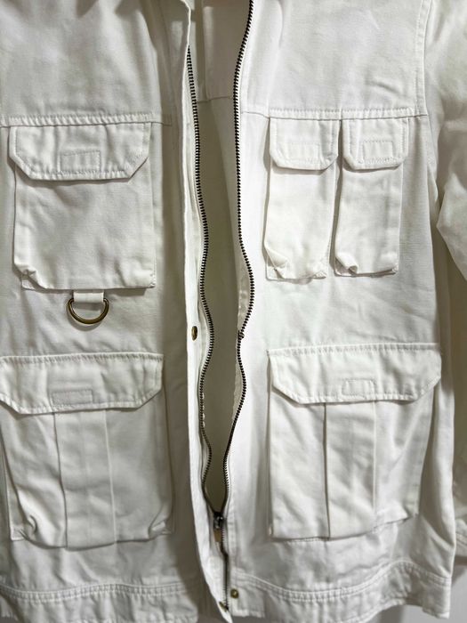 Geaca alba din bumbac