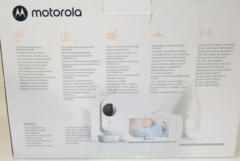 Motorola VM35 baby monitor cu cameră audio, Cod 88449