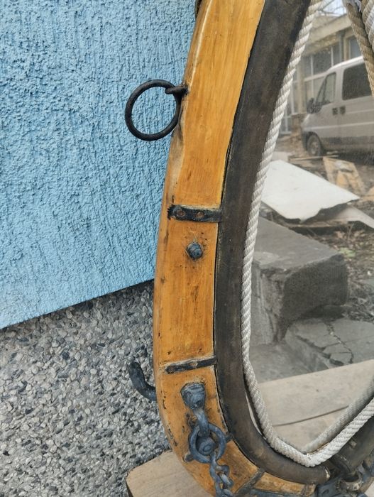 Ретро огледало от конски хамут