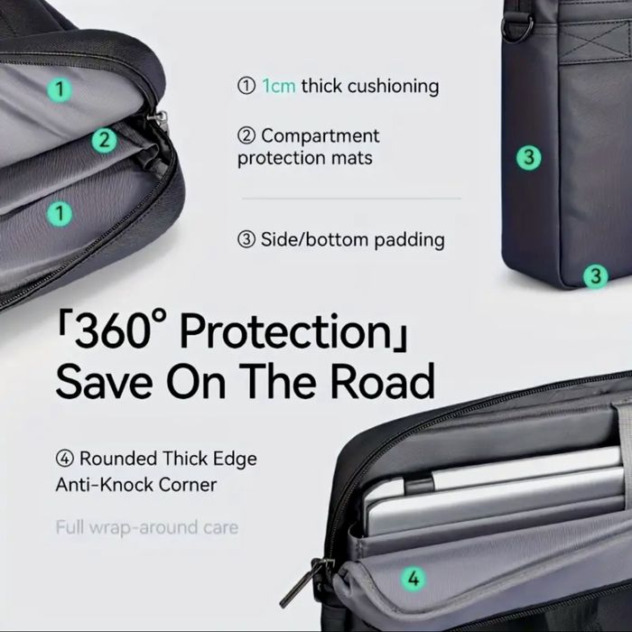 Мъжка бизнес чанта /Луксозно, месинджър офис куфарче за лаптоп 15.6”!