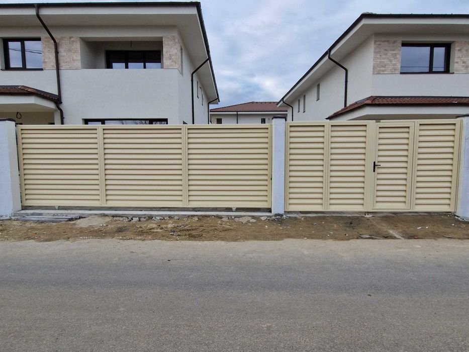 Gard metalic jaluzea | Suruburi ascunse | Piatra Neamt | Model 2026 |