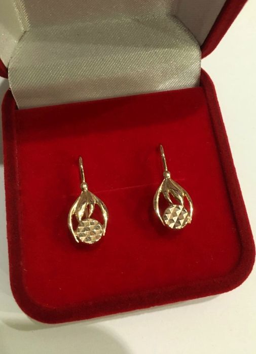 Советские золотые серьги 583 пробы