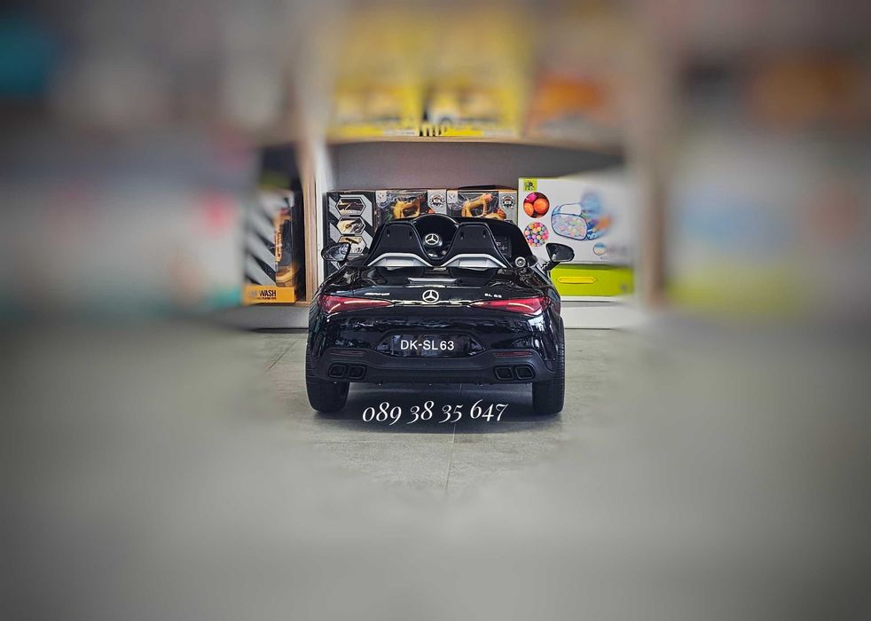 ТОП ЦЕНА!НОВО!Акумулаторна кола Mercedes SL63 AMG с 12V,меки гуми,BT